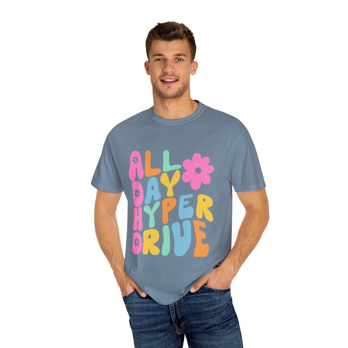 ADHD Funny Floral T-shirt