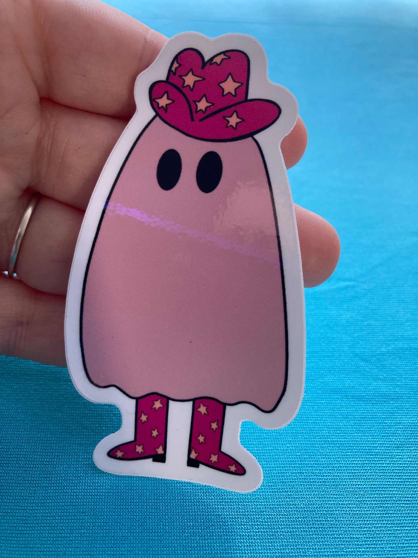Cowboy Ghostie sticker