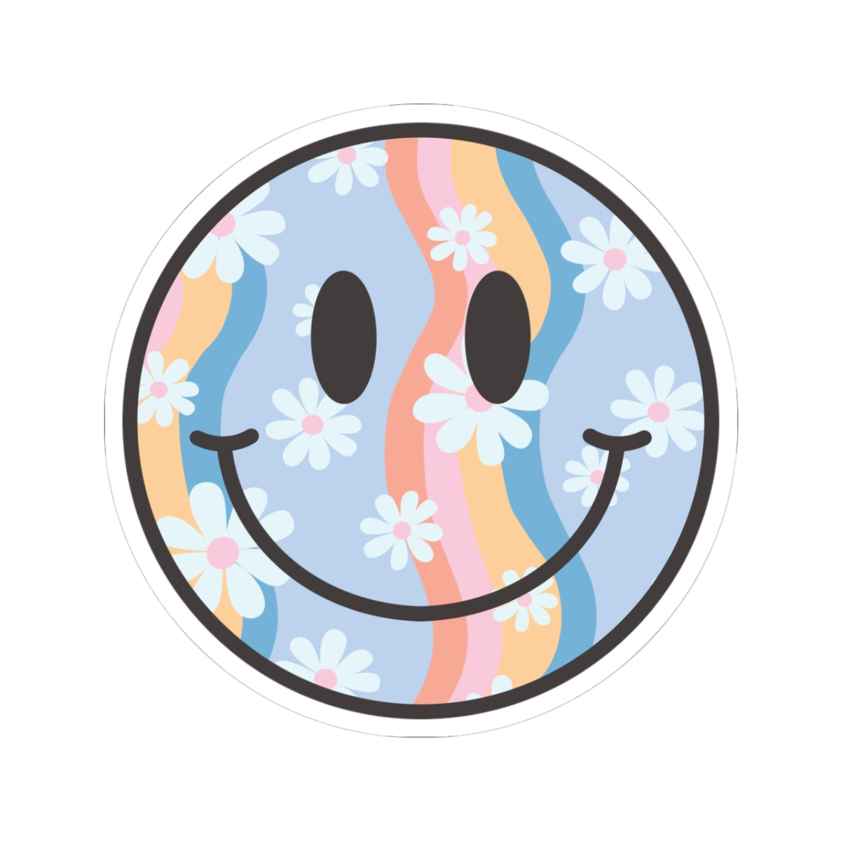 Floral Smile Stickers