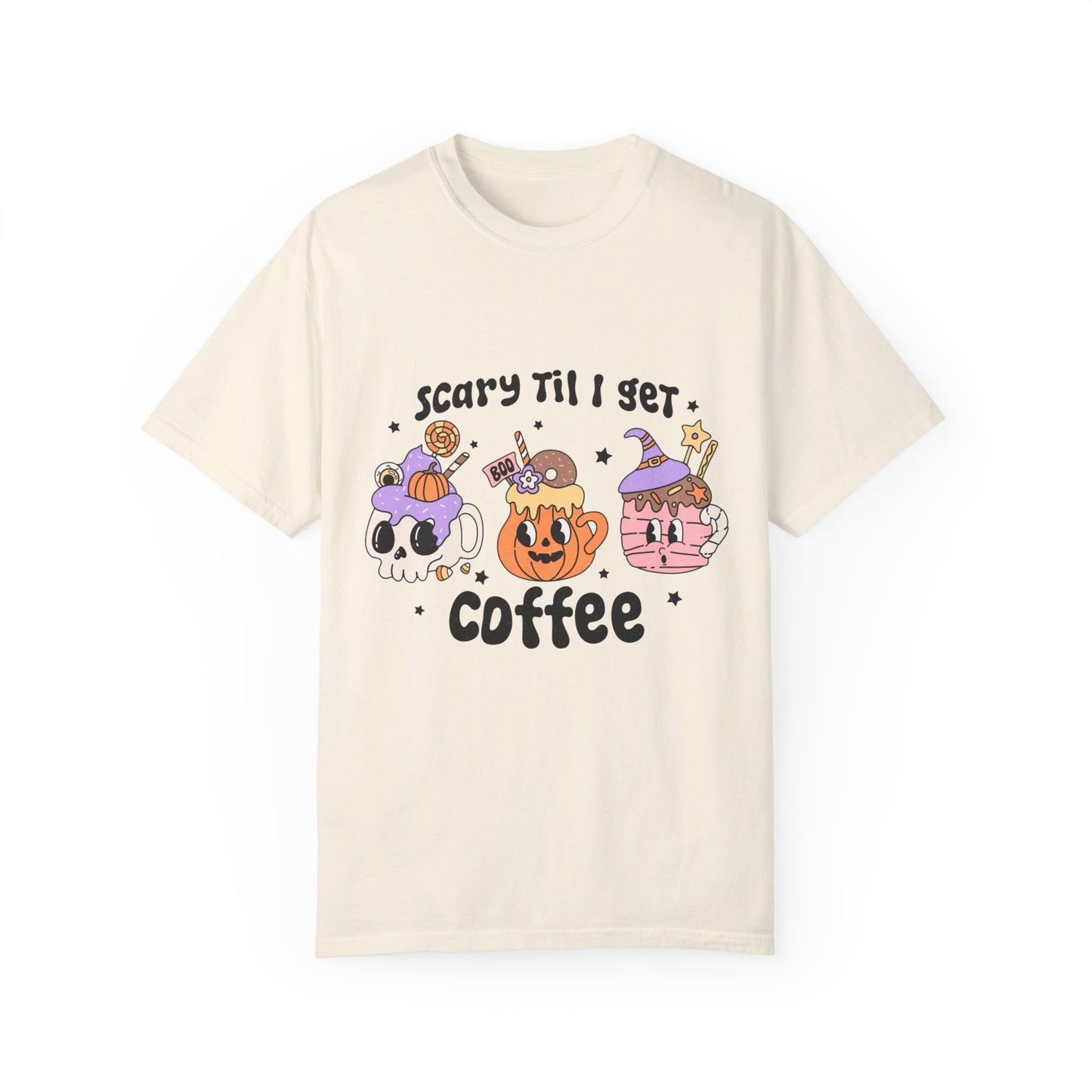 Spooky Coffee Fall Comfort Color Tshirt