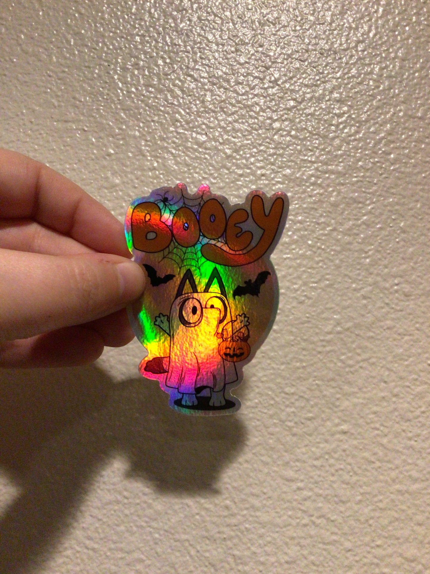 Booey Halloween Bluey Holographic Sticker