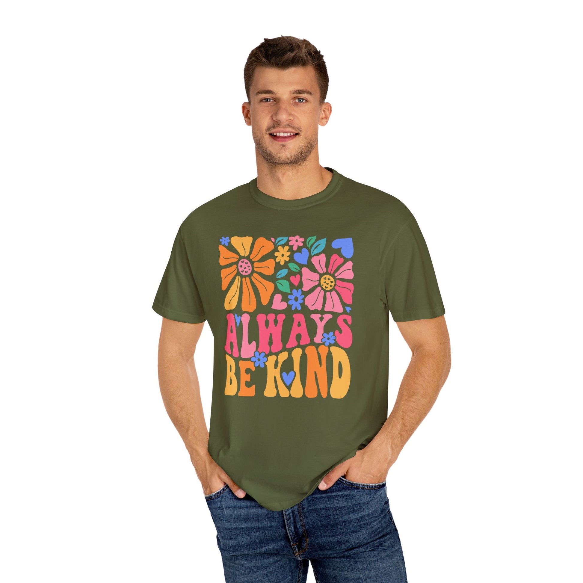 Always Be Kind T-Shirt | Floral Printed T-Shirt | Rainy Day Reader