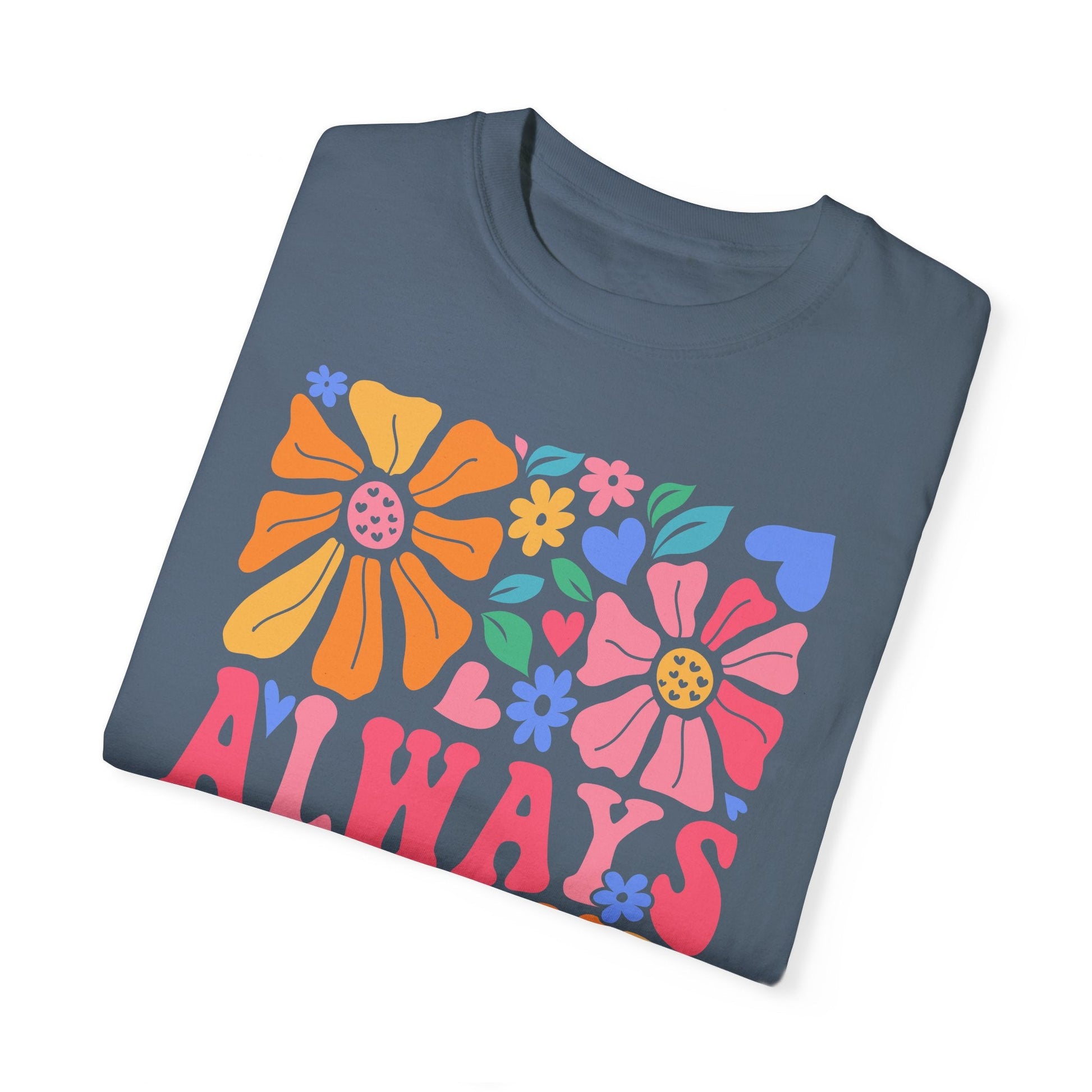 Always Be Kind T-Shirt | Floral Printed T-Shirt | Rainy Day Reader