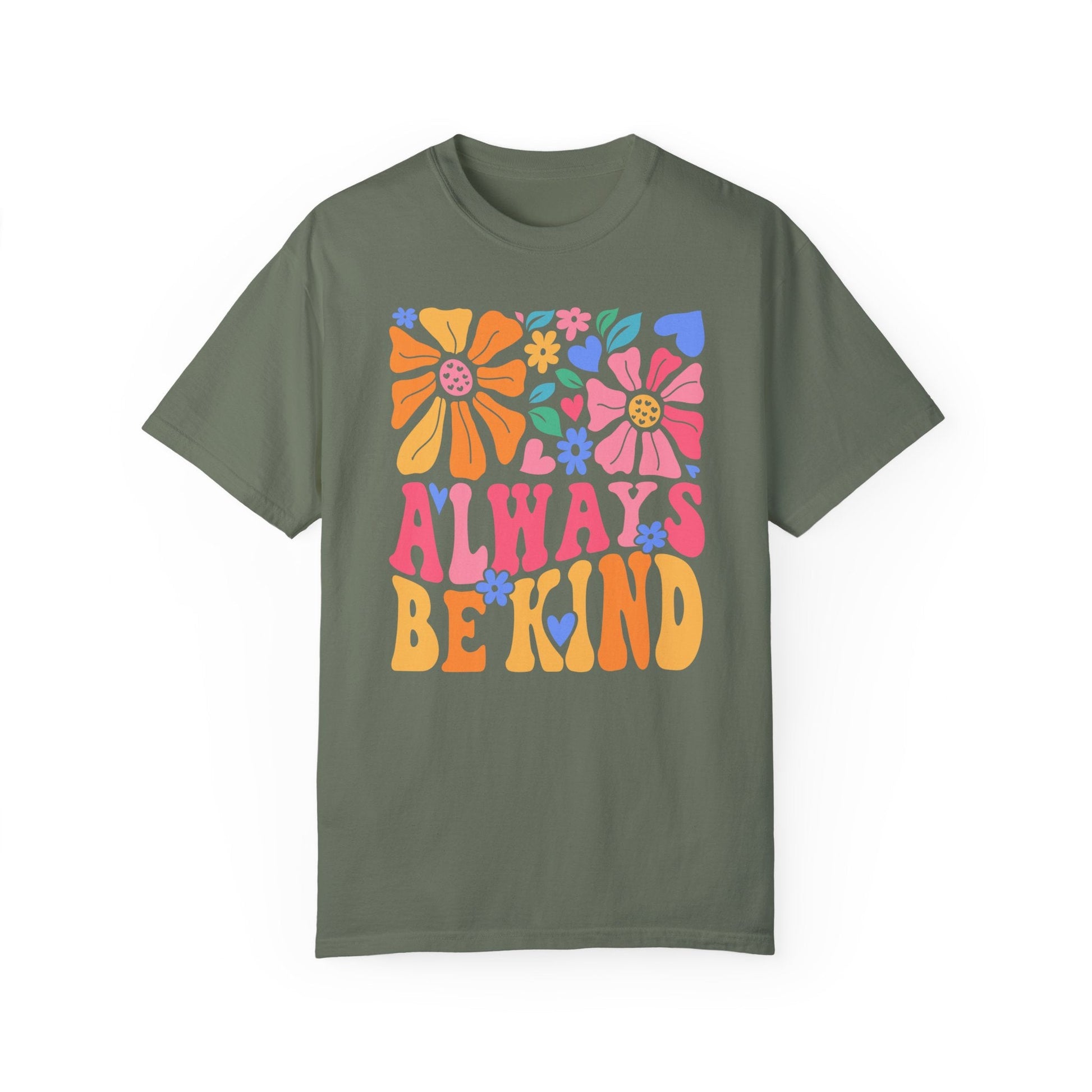 Always Be Kind T-Shirt | Floral Printed T-Shirt | Rainy Day Reader