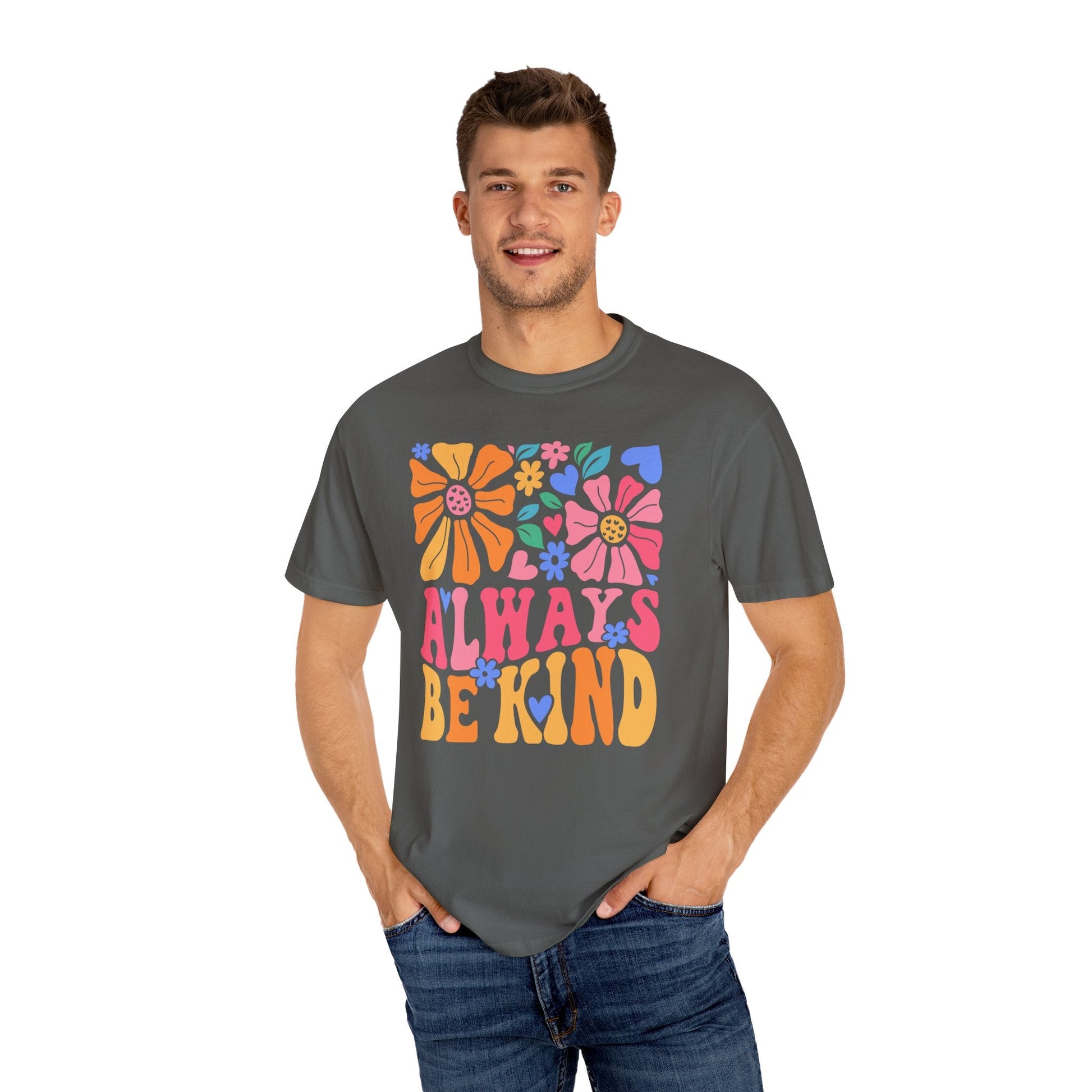 Always Be Kind Floral T - shirt - RainyDayReader