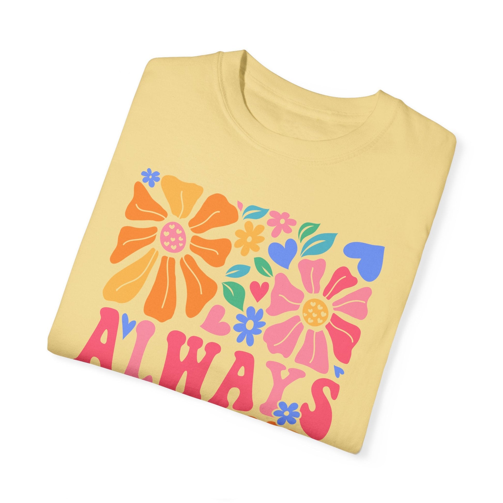 Always Be Kind T-Shirt | Floral Printed T-Shirt | Rainy Day Reader