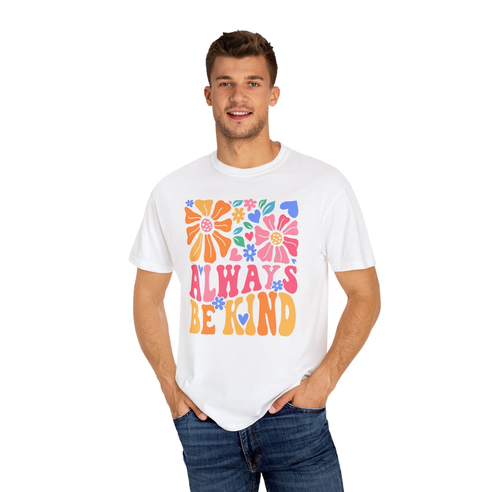 Always Be Kind T-Shirt | Floral Printed T-Shirt | Rainy Day Reader