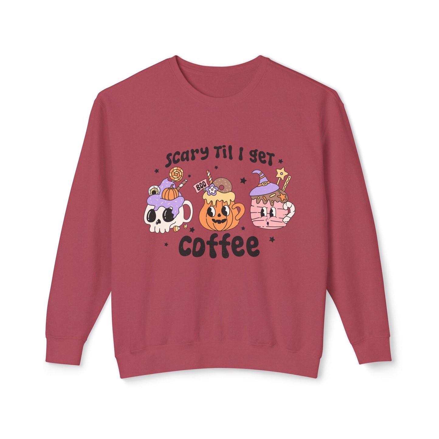 Coffee Fall Cozy Crewneck Sweatshirt - Rainy Day Reader