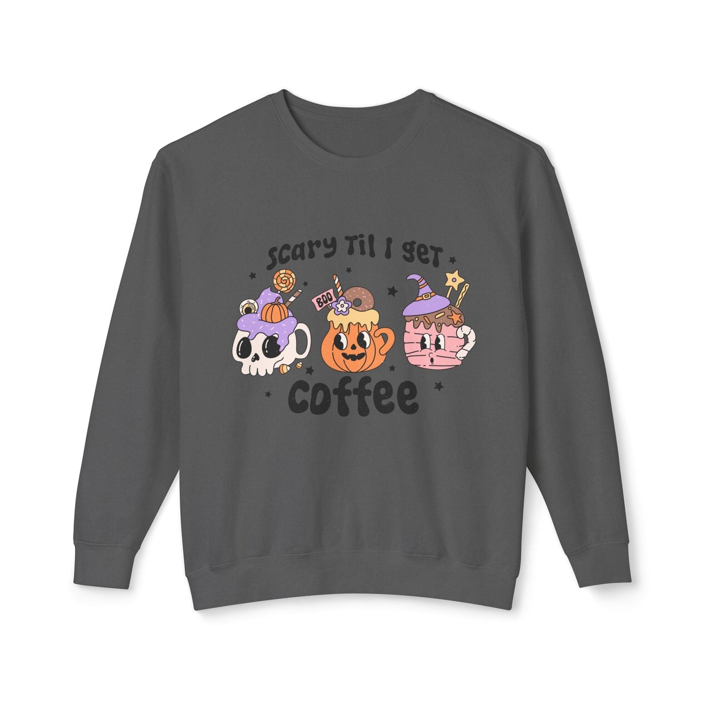 Coffee Fall Cozy Crewneck Sweatshirt - Rainy Day Reader