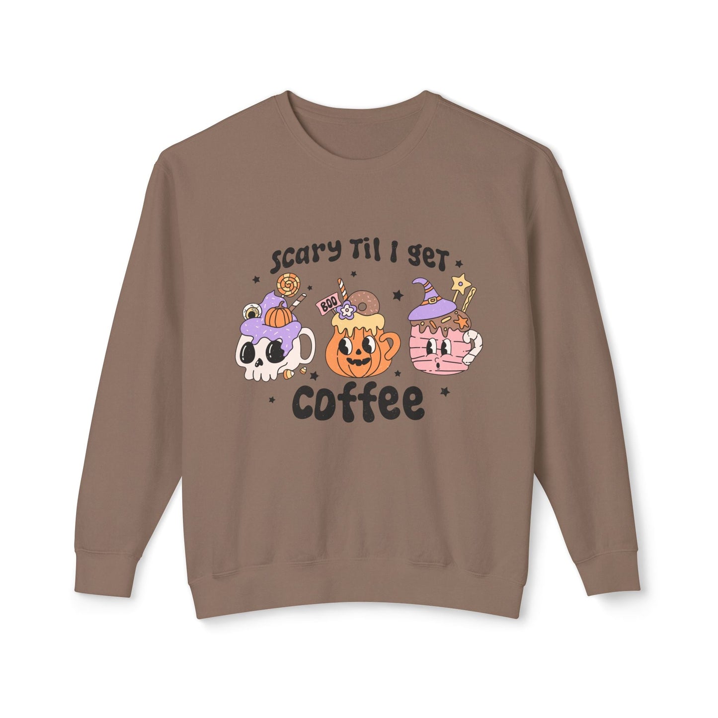 Coffee Fall Cozy Crewneck Sweatshirt - Rainy Day Reader