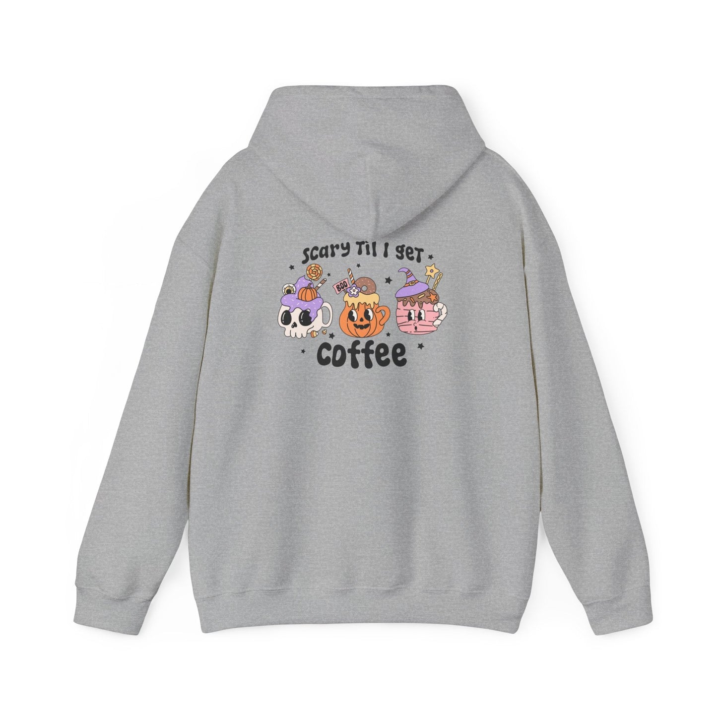 Cozy Spooky Coffee Unisex Heavy Blend Hoodie - Rainy Day Reader