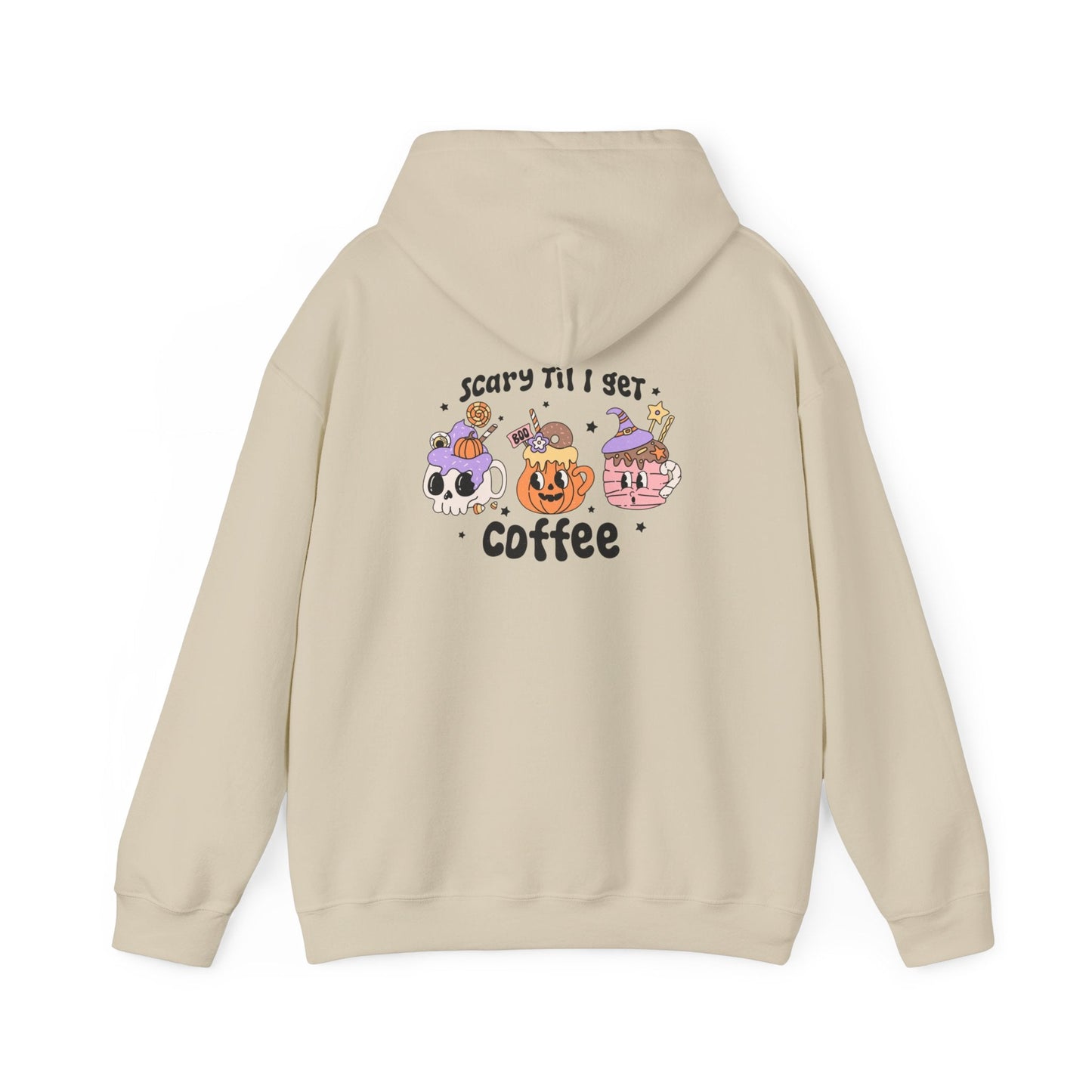 Cozy Spooky Coffee Unisex Heavy Blend Hoodie - Rainy Day Reader