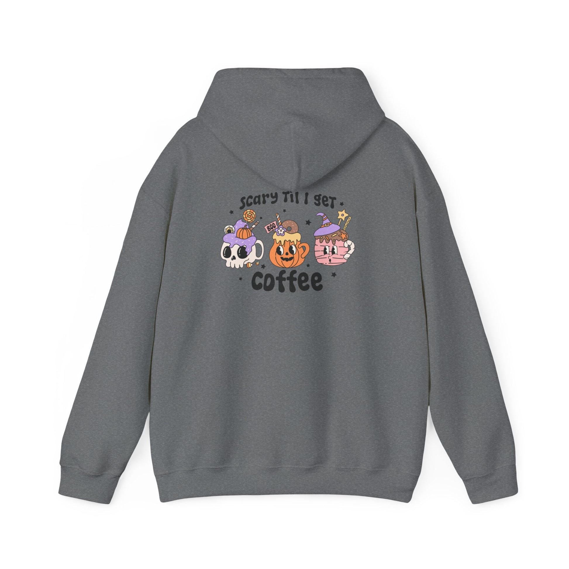 Cozy Spooky Coffee Unisex Heavy Blend Hoodie - Rainy Day Reader