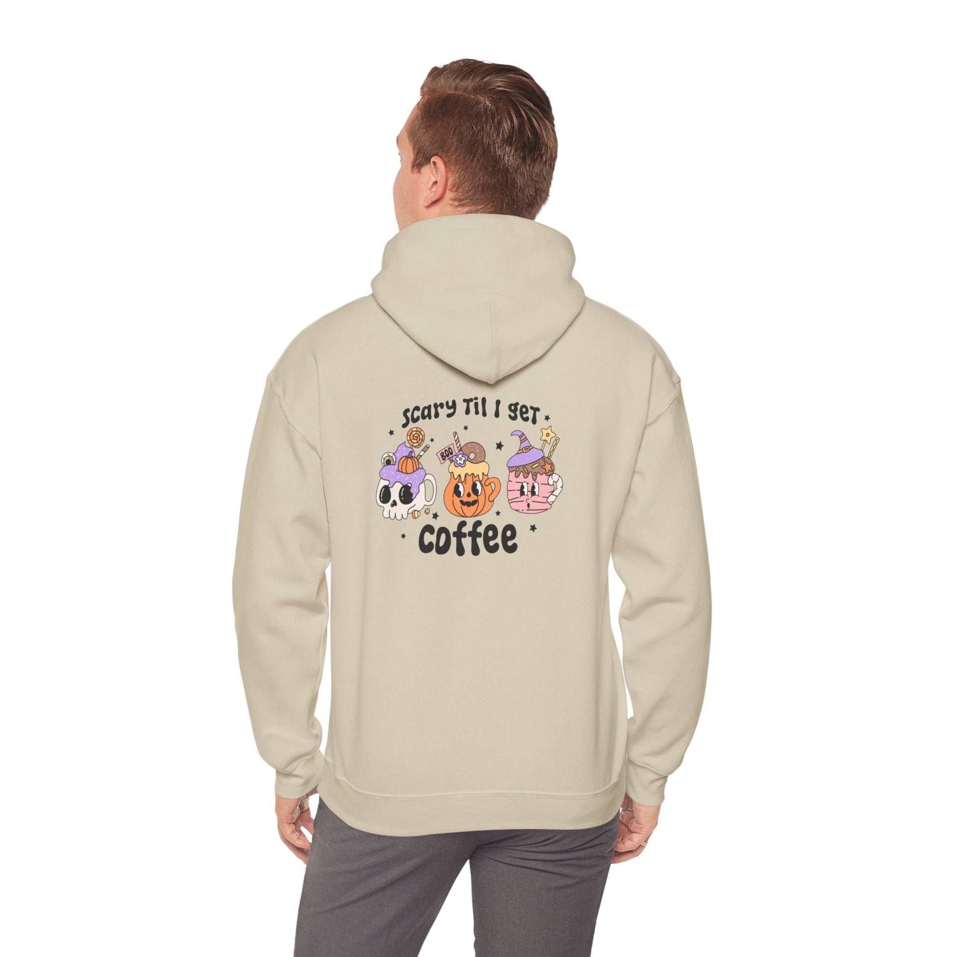 Cozy Spooky Coffee Unisex Heavy Blend Hoodie - Rainy Day Reader