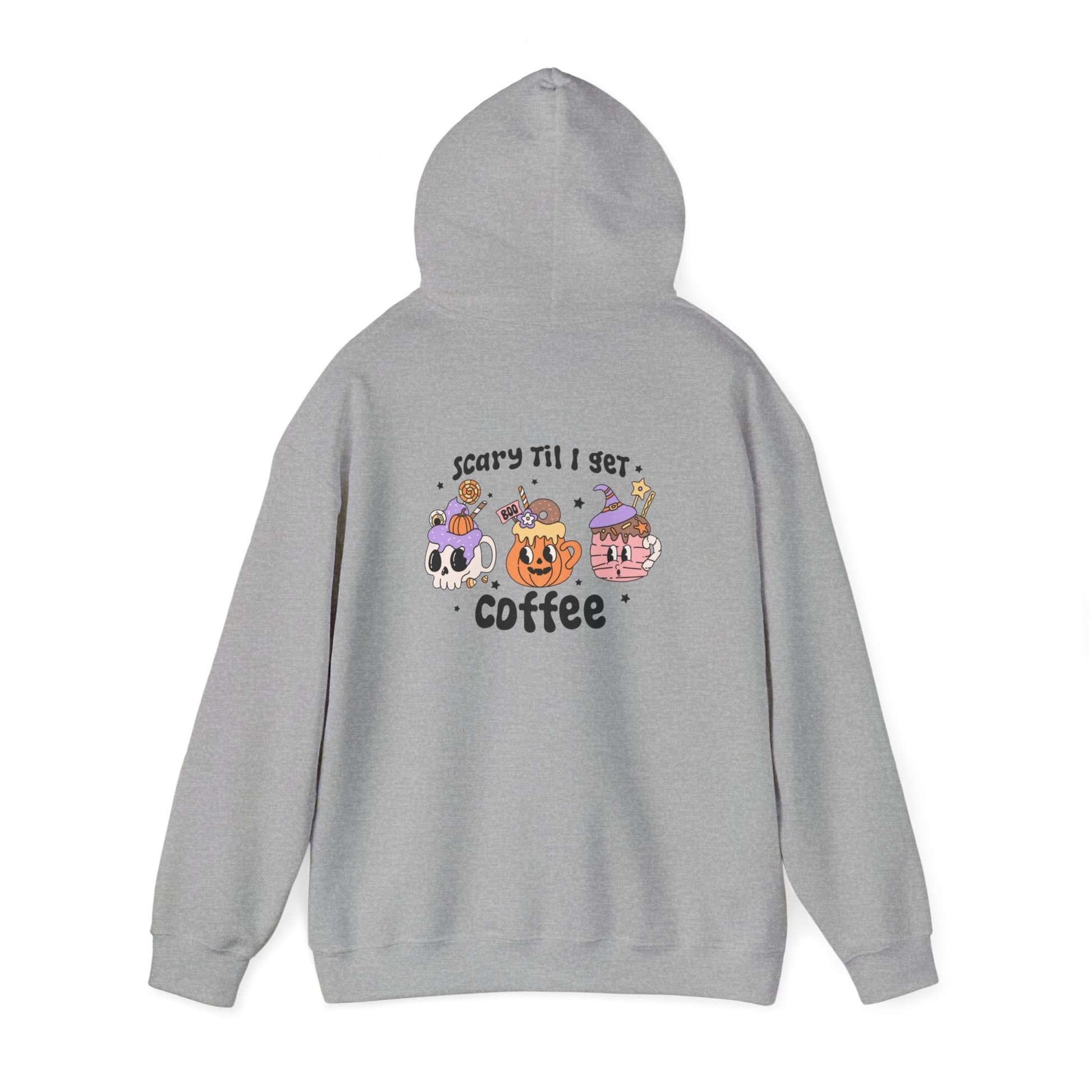 Cozy Spooky Coffee Unisex Heavy Blend Hoodie - Rainy Day Reader