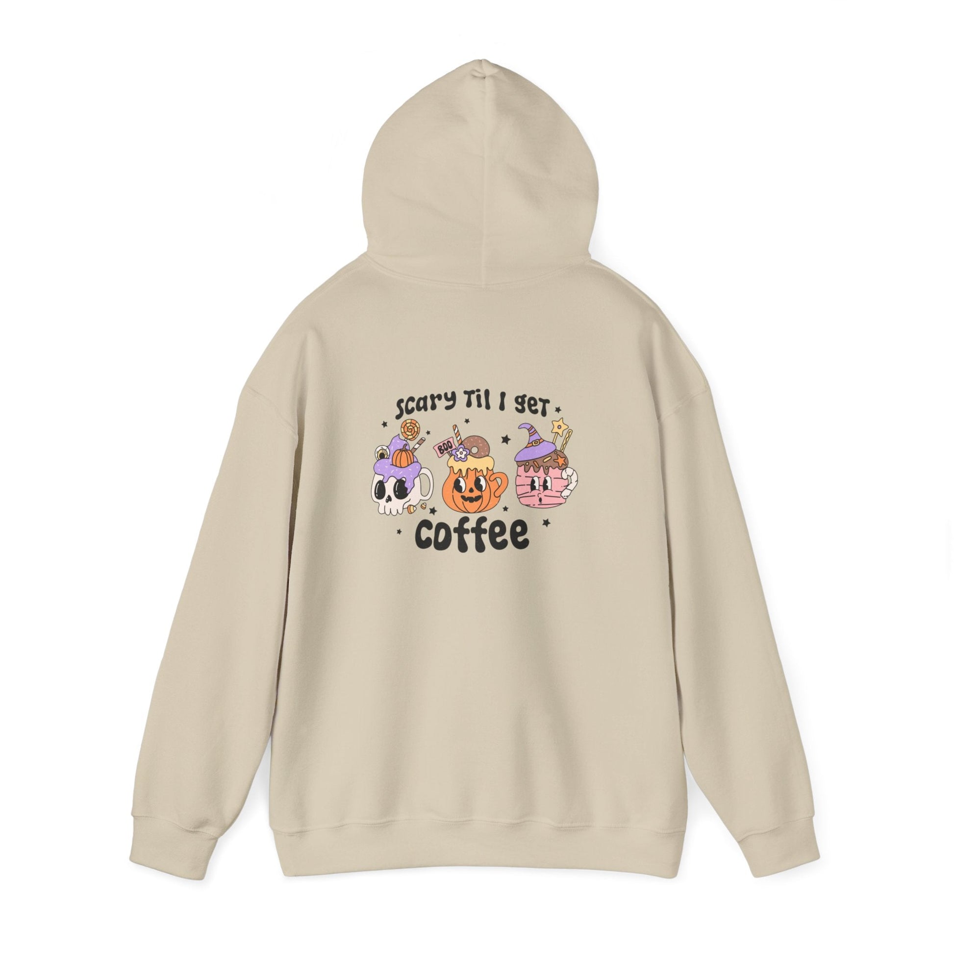 Cozy Spooky Coffee Unisex Heavy Blend Hoodie - Rainy Day Reader