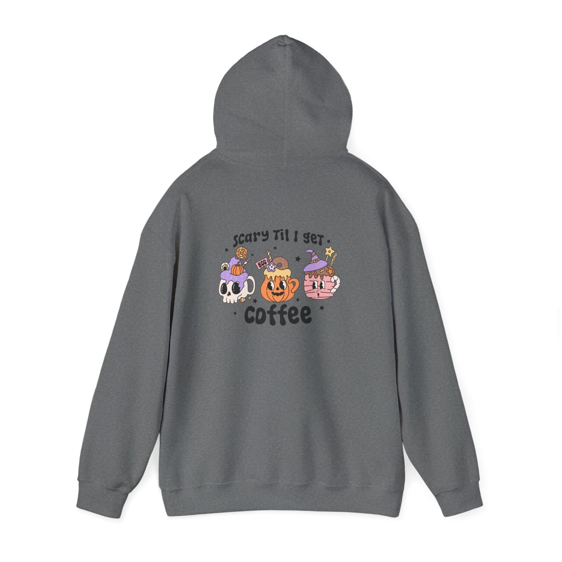 Cozy Spooky Coffee Unisex Heavy Blend Hoodie - Rainy Day Reader