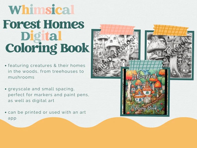 Forest Homes Coloring Book - RainyDayReader