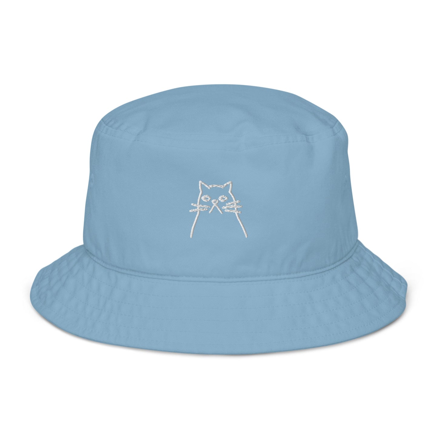 Grumpy Cat Embroidered Bucket Hat - RainyDayReader