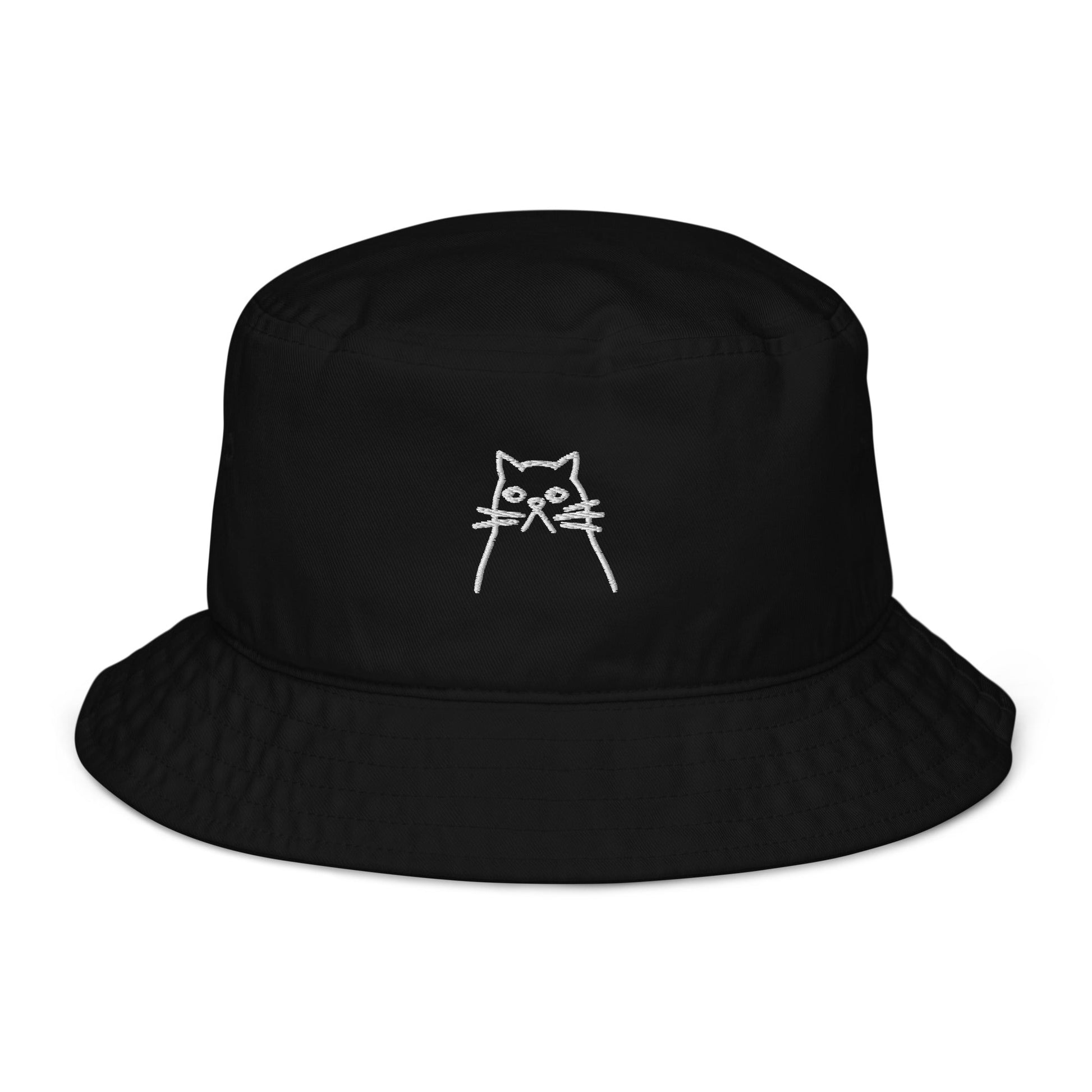 Grumpy Cat Embroidered Bucket Hat - RainyDayReader