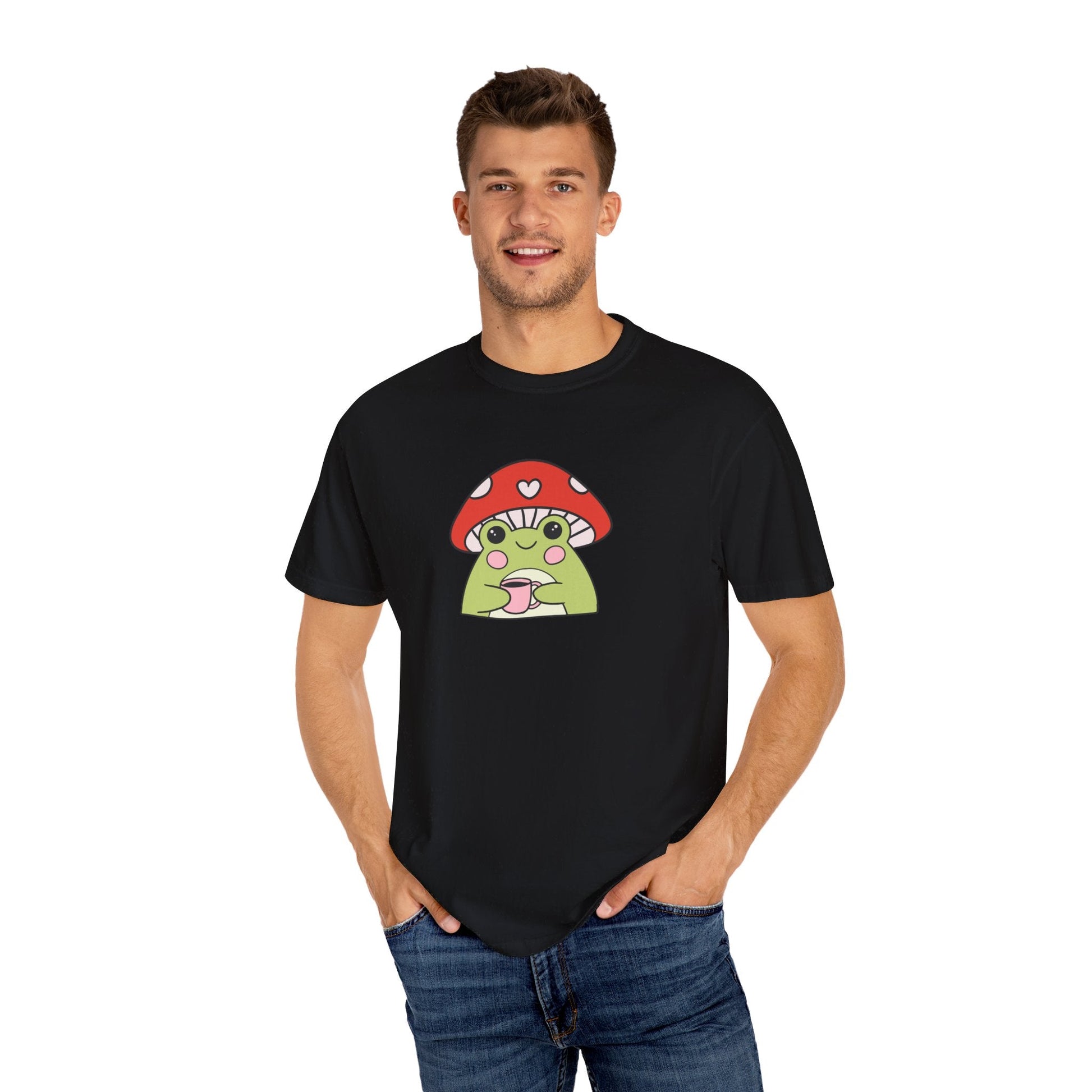 Mushroom Frog T - shirt - RainyDayReader