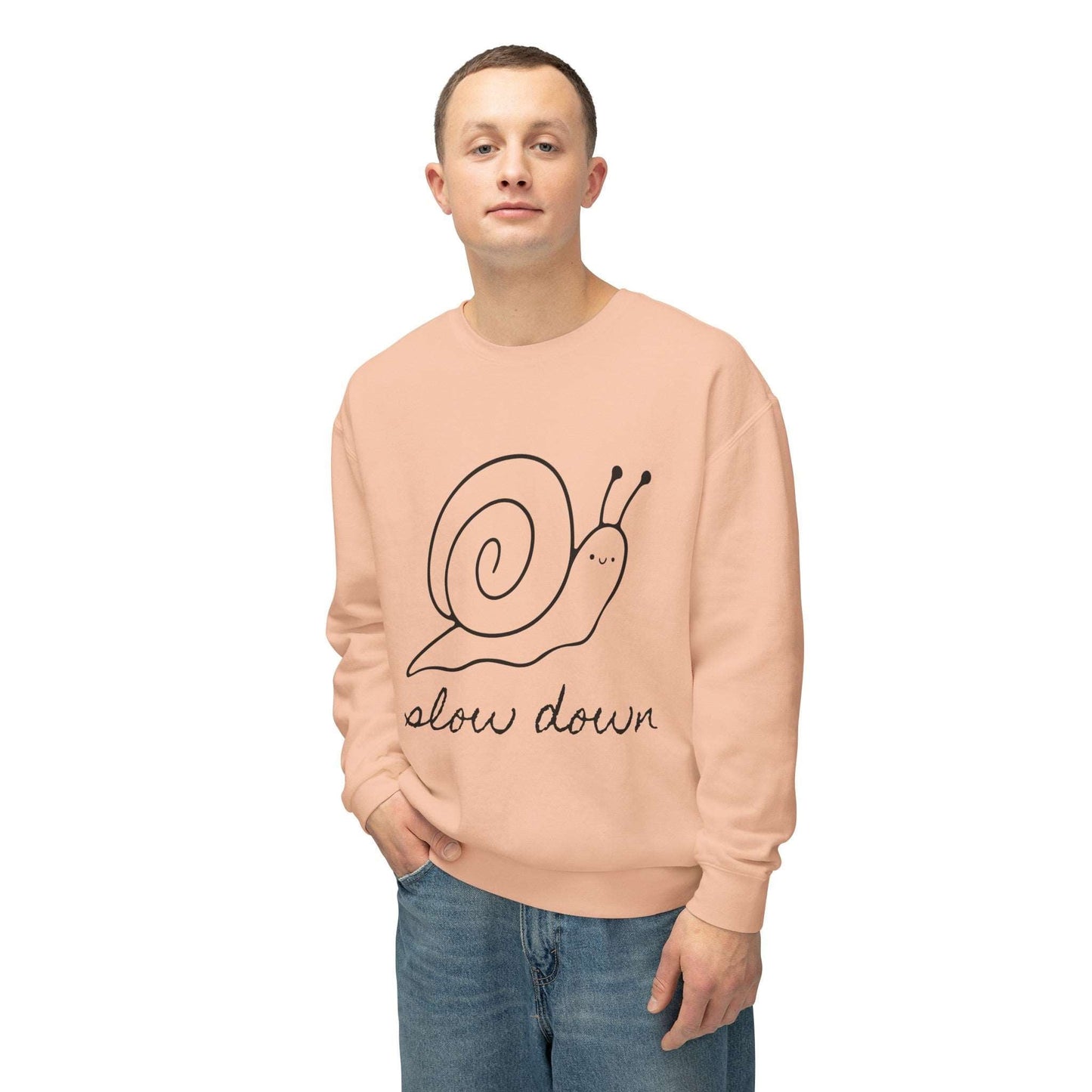 Snail Cozy Crewneck Sweatshirt - RainyDayReader