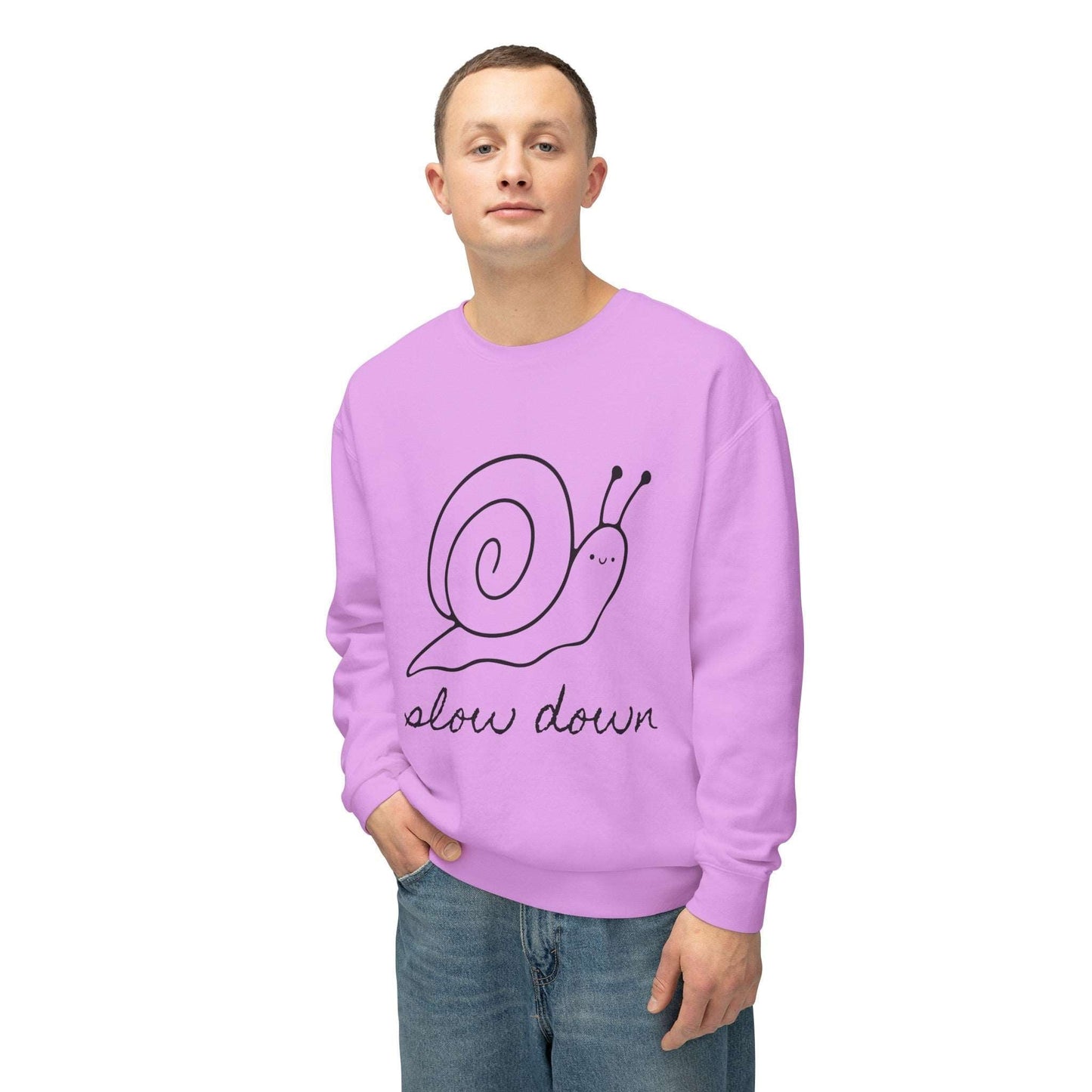 Snail Cozy Crewneck Sweatshirt - RainyDayReader