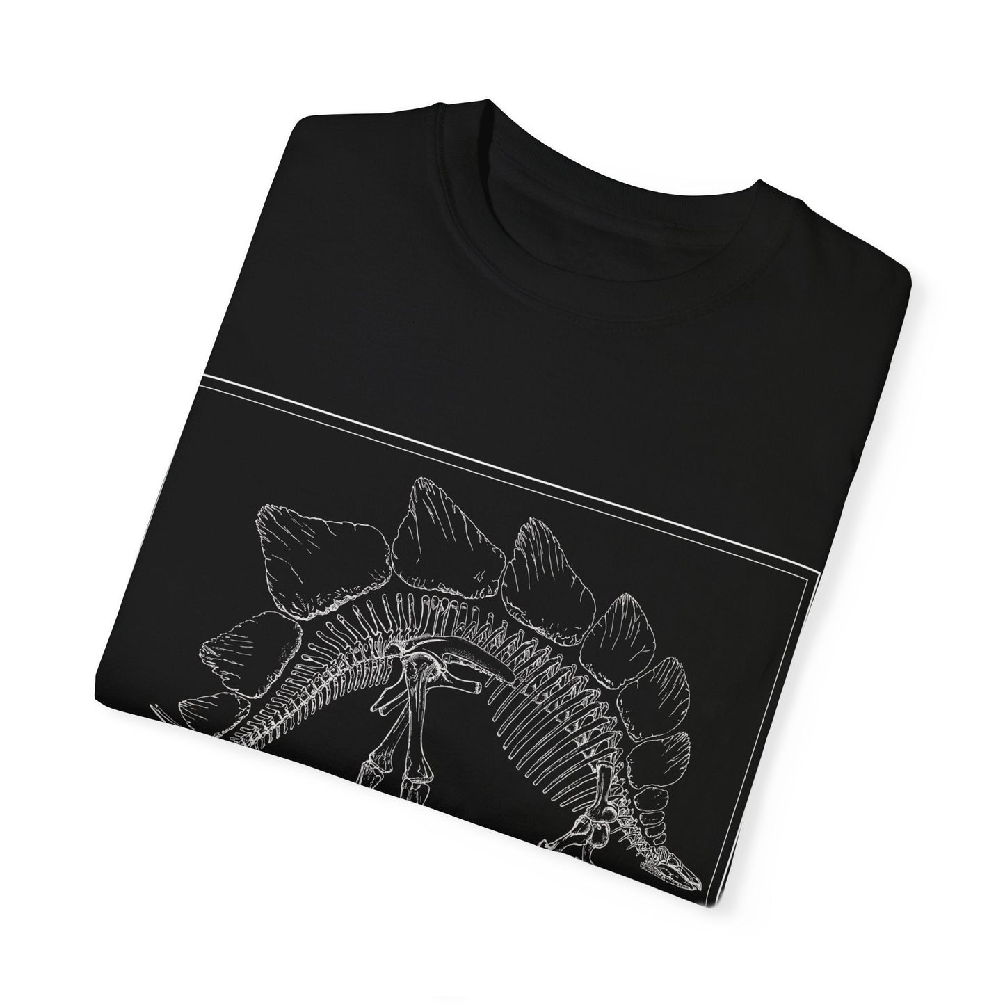 Stegosaurus Vintage Line Art T - shirt - RainyDayReader